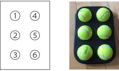 Tennis ball muffin tin clearance puzzle