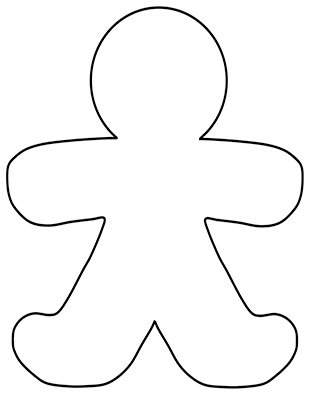 Drawing of an outline of a person