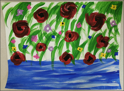 Painting of Poppies