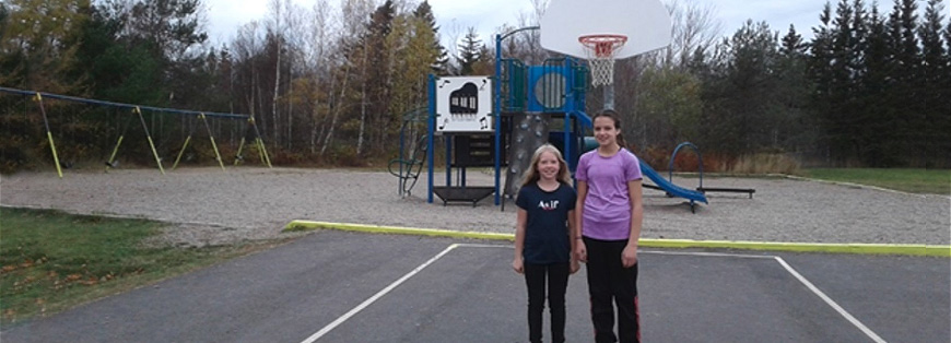 kids standing near playground