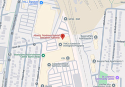 Map showing APSEA Central office new location